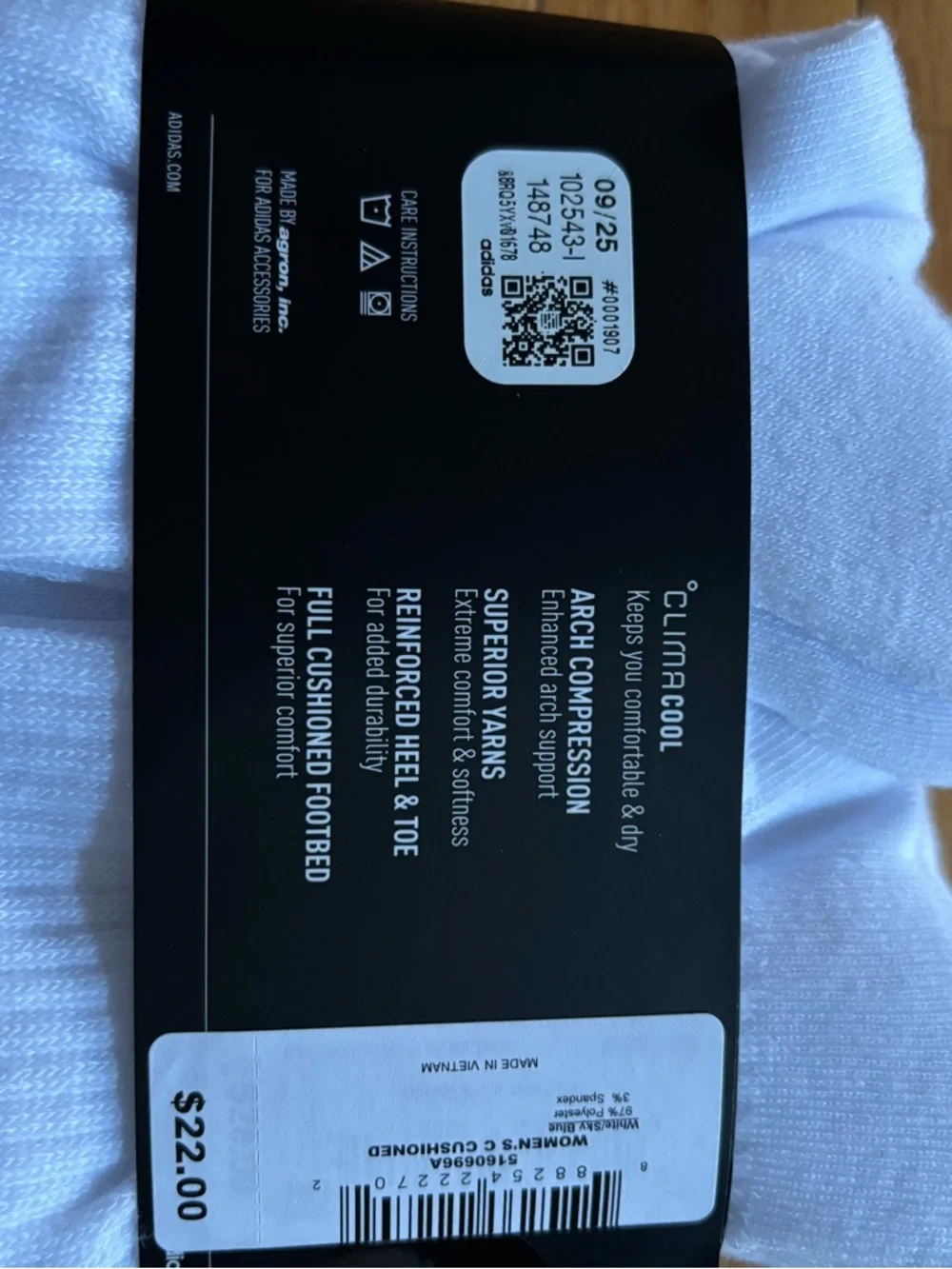 Adidas Women Socks Crew 6-Pairs Brand New - Picture 4 of 4